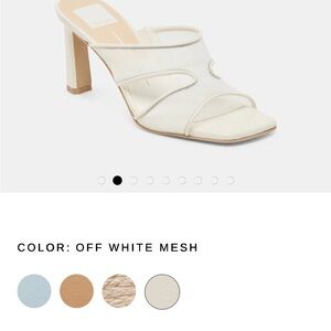 Dolce Vita Off White Heeled Sandals new, beyond return window, size 11W